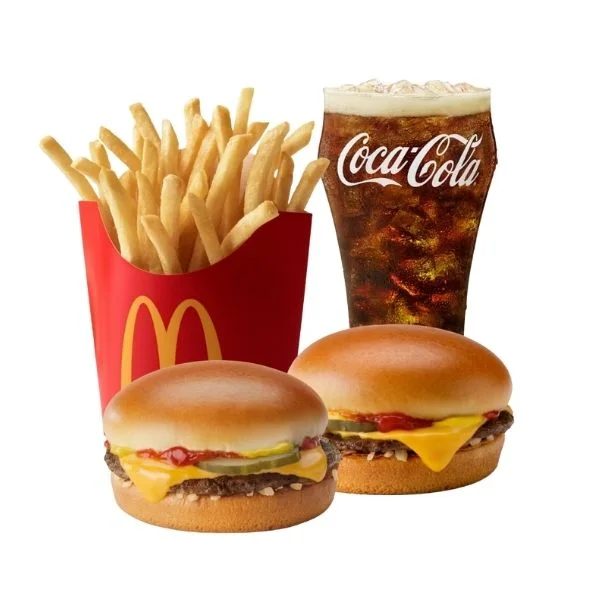 McDonald's Cheeseburger - Price, Nutrition & Allergens 2 Cheeseburger Combo Meal