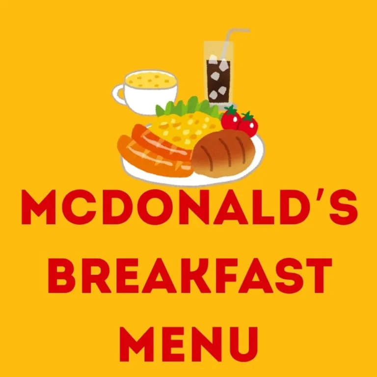 McDonald’s Breakfast Menu