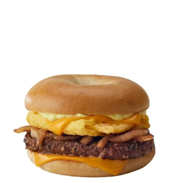 McDonald's Steak, Egg & Cheese Bagel - Price, Nutrition & Allergens 1 Steak, Egg & Cheese Bagel