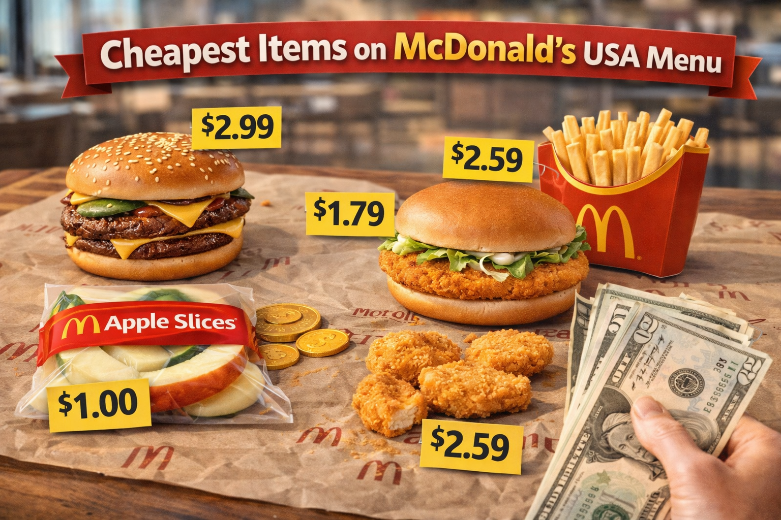 Cheapest Items on McDonald’s USA Menu